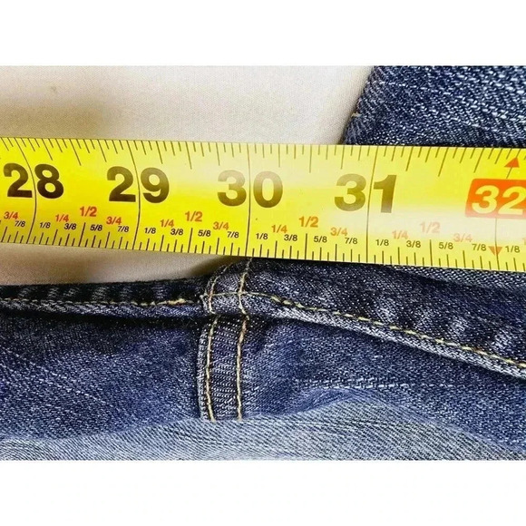 Uniqlo Size 25X30 Women's Skinny Fit Tapered Mid Rise 5 Pocket Blue Denim Jeans - Picture 7 of 12